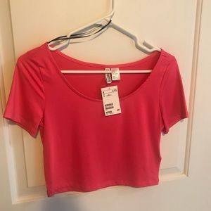 Brand new pink crop top from H&M